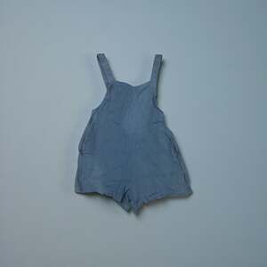 Brave+True Escapade Pinafore Mini Dress Square Neck Lightweight River Blue Sz XS